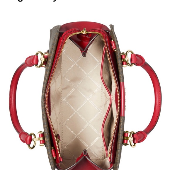 Michael Kors Marylin crimson satchel. Brand new with tags.